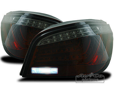 Coppia Set Fari Fanali posteriori Tuning 03>07 LED Fibra Serie 5 E60 Fumè