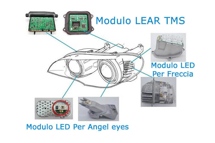 Lampada Modulo Led 63127262731 Per Angel Eyes DRL F07 GT LCI F10 F11