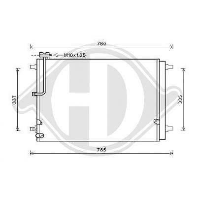 Condensatore clima A8 4H 2010- 30 TDI/TFSI 4H0260403J 650x440