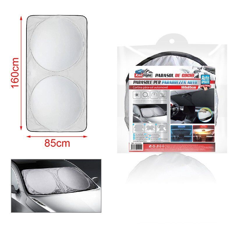 Parasole Parabrezza Interno Auto 160X85cm Pieghevole <ul><li>Un per di