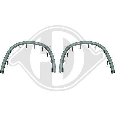 Coppia Passaruota parafanghi anteriori X1 E84 08-15 nero per paraurti sportivo