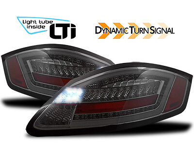 Coppia Fari Fanali posteriori led Cayman 05-09 con Freccia dinamica LTI fumè