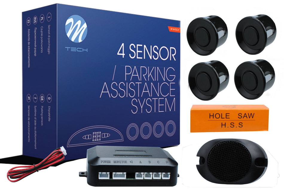 Kit 4 Sensori di Parcheggio Parking Assistance System diametro 215 mm 12V DC 4W
