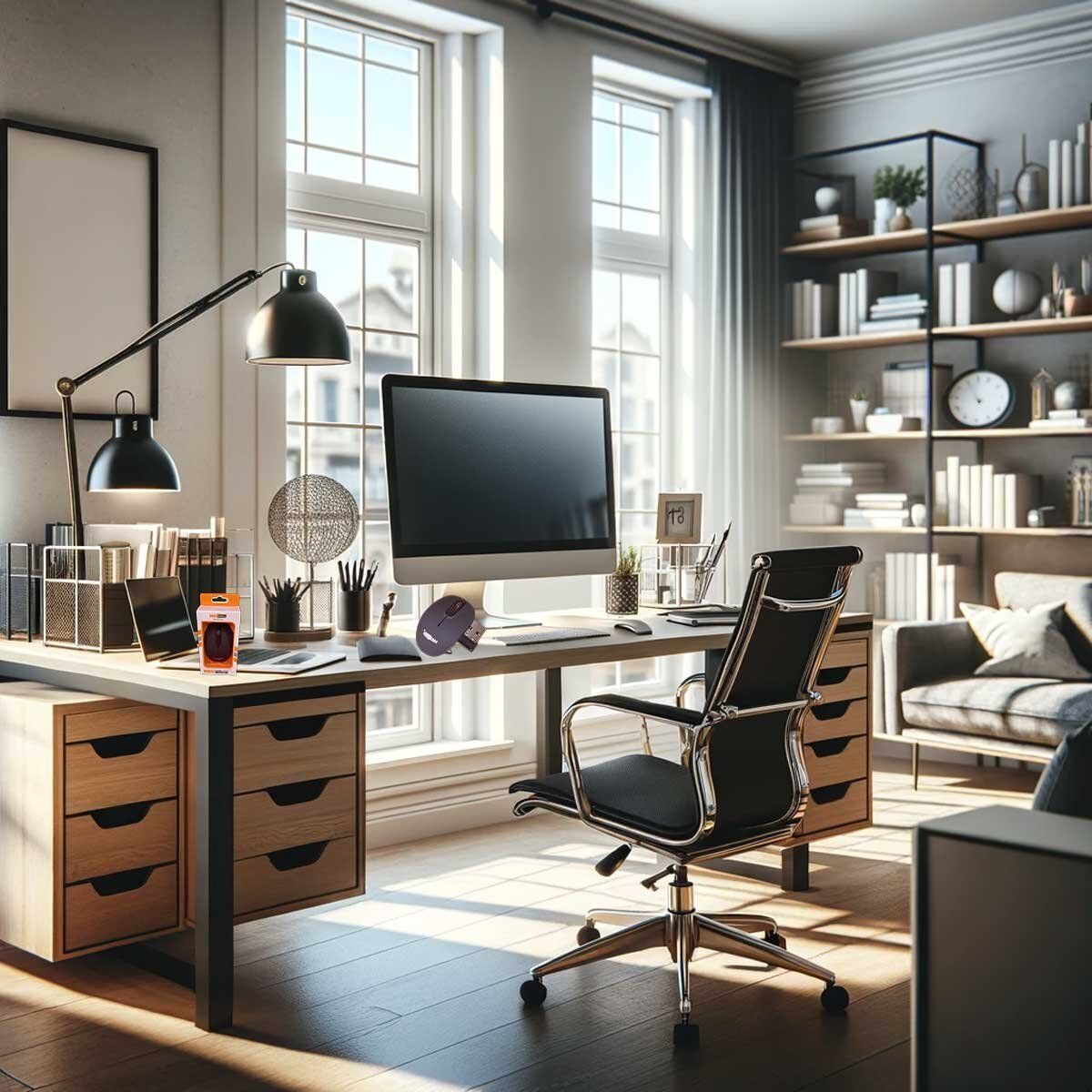 Mouse Wireless da Ufficio Lavoro Navigare Senza Filo con Design Leggera e