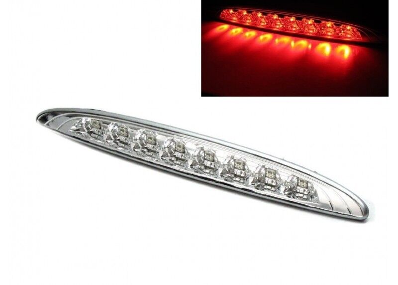Faro Fanale Terzo 3° STOP Luce Freno 8 LED COOPER 2001-2006 R50/52/53 CROMO