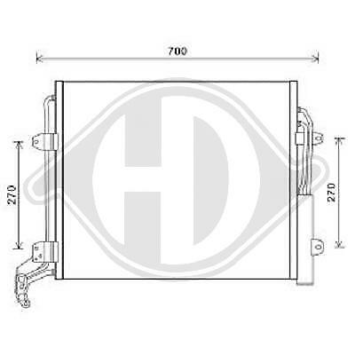 Condensatore clima SHARAN 05/2010- ALHAMBRA 2010-