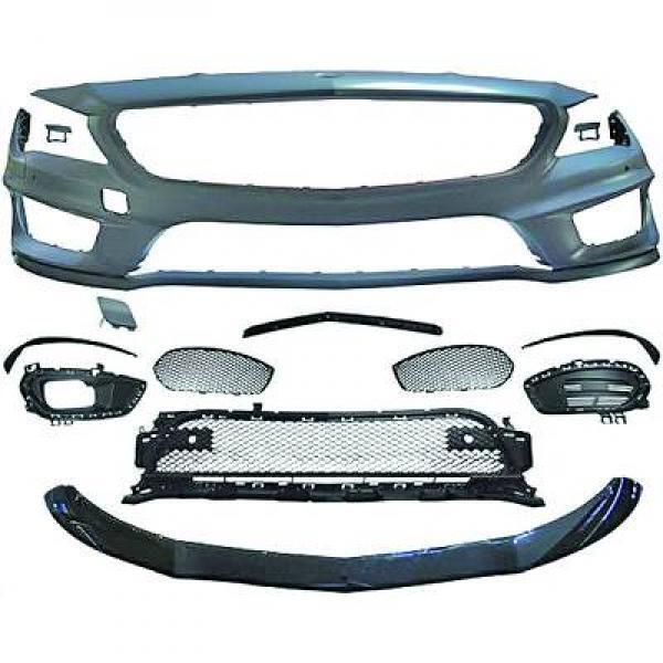 Paraurti anteriore AMG CLA 13-16 per sensori per lavafari con griglie spoiler