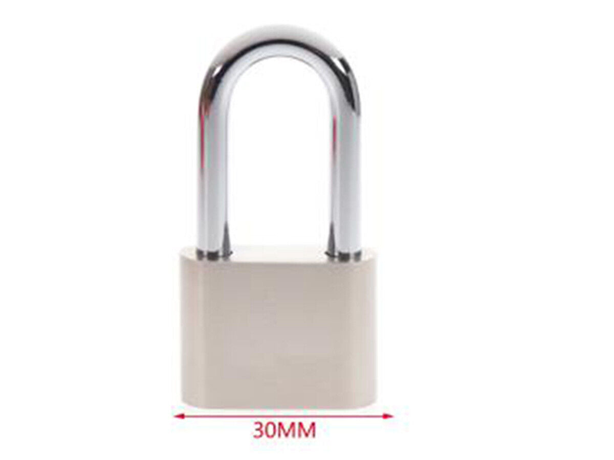Lucchetto Con Arco Lungo 30mm 3 Chiavi In Acciaio inox peso 80gr