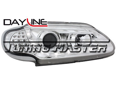 Megane 96->99 Fari Dayline Cromati Freccia LED
