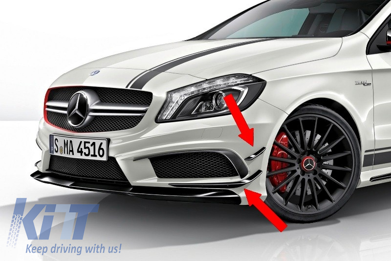 Paraurti anteriore Splitters Alette Aero W176 A-Class (2012-08 /