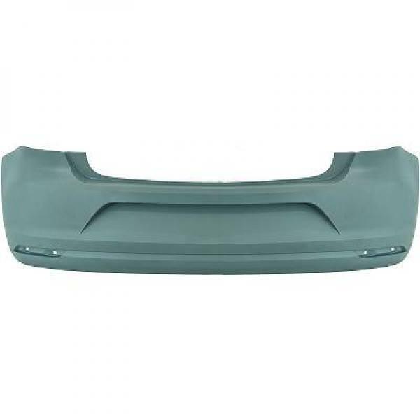 Paraurti posteriore POLO 14-17 no sensori di parcheggio verniciabile no GTI