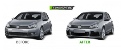 PARAURTI ANTERIORE TUNING GOLF 6 R20 STYLE CON FORI LAVAFARI NO FORI PDC