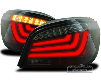 Coppia Set Fari Fanali posteriori Tuning 03>07 LED Fibra Serie 5 E60 Fumè