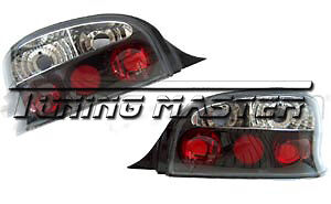Coppia set Fari tuning posteriori Saxo Trasparenti Neri