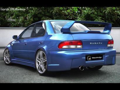 Paraurti posteriore MAZTHER allargato IMPREZA GC/GF 1993->2001