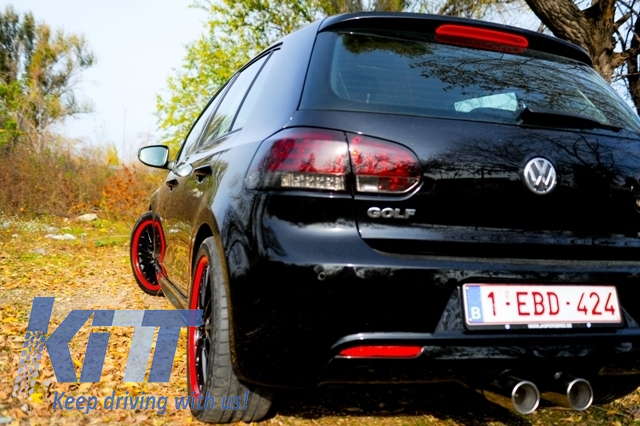 Paraurti posteriore tuning verniciabile Golf VI 6 2008-> look style R20 design