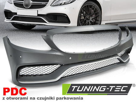 Paraurti Anteriore Tuning W205 14-18 LOOK C63 STYLE AMG abs verniciabile