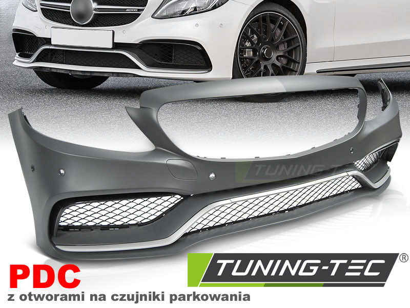 Paraurti Anteriore Tuning W205 14-18 LOOK C63 STYLE AMG abs verniciabile