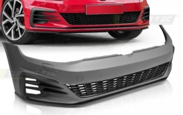 Paraurti Anteriore Sportivo Tuning GOLF 7.5 Stile GTI 2017-2019 senza fori PDC