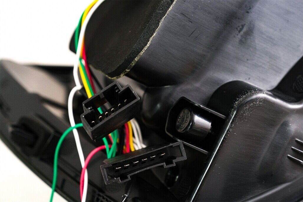 Coppia fari fanali posteriori TUNING POLO6R 09- neri LED freccia dinamica fumè