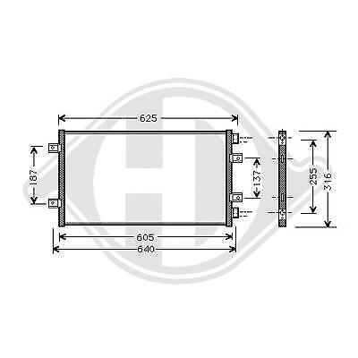 Condensatore clima PUNTO 188 1.2 LTR. MAGNETI MARELLi