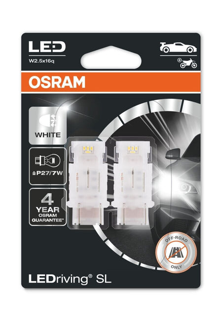 Osram LEDriving® 3157DWP-02B 2W/12V W3x16q ≠ "P27/7W" White 6000K