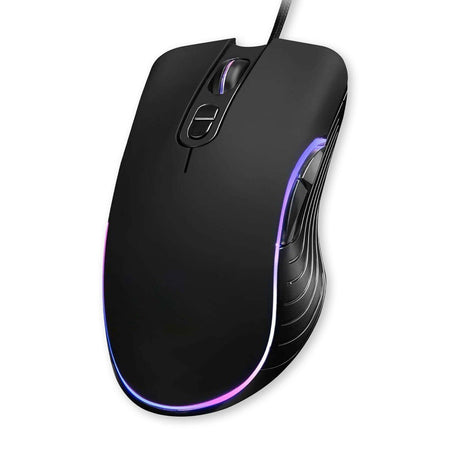 Mouse da Gioco con 2 Tasti Laterali e Tasto Regola DPI RetroIlluminato RGB