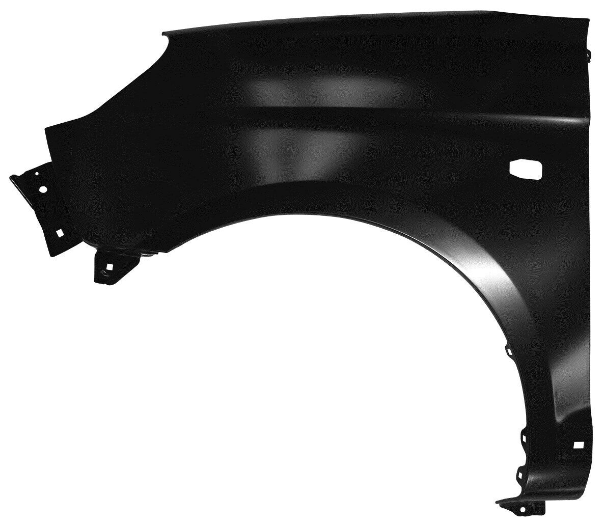 Parafango destro PICANTO 08-10 con foro freccia per modanatura minigonna