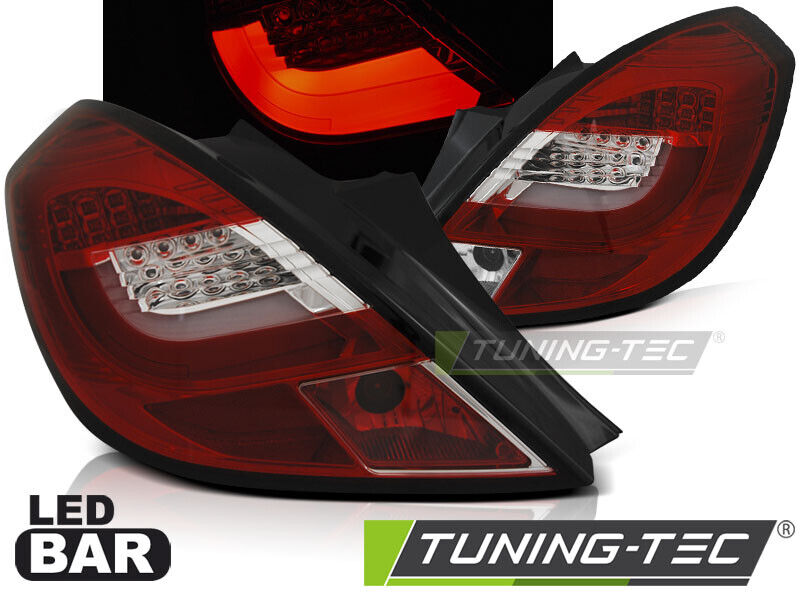 OPEL CORSA D 3D 04.06-14 BARRA LED ROSSO BIANCO