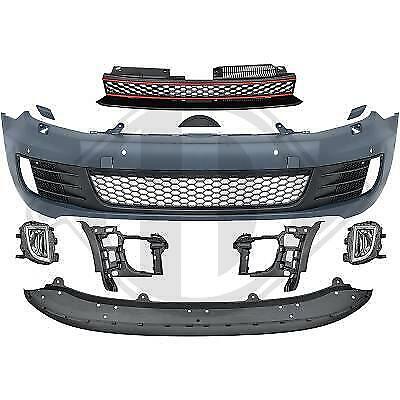 Paraurti anteriore TUNING GOLF VI GTI look 08-12 verniciabile sensori LAVAFARI