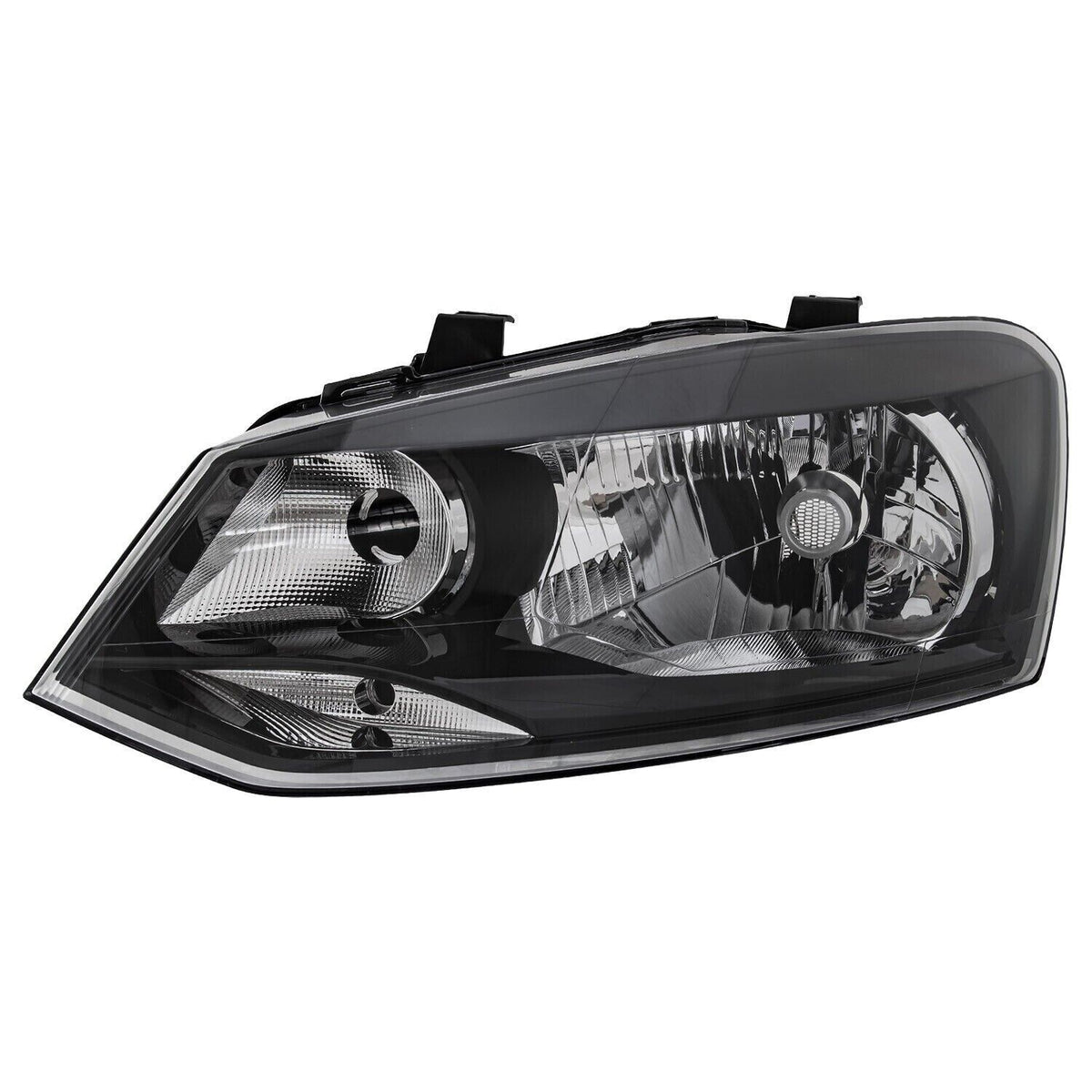 Faro anteriore sx POLO 09-14 TYC lampada H4 motorino di regolazione non incluso