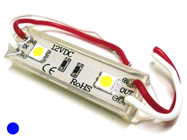 Modulo Mattone LED 2 SMD 5050 Colore Blue 12V Impermeabile Per Insegna