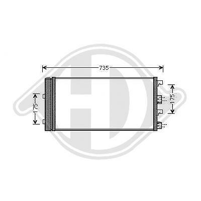 Condensatore clima DUSTER 04/2010 LOGAN 06/2010 15 dCi