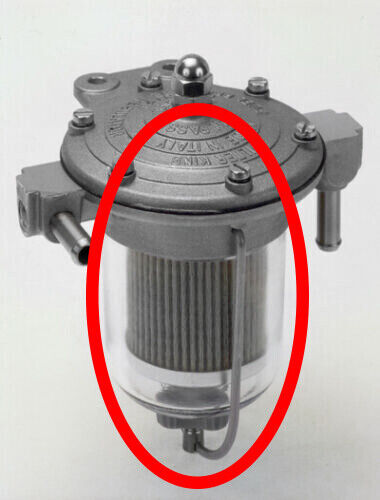 BICCHIERINO VETRO RICAMBIO PER Regolatore Pressione benzina MALPASSI SERIE FK85