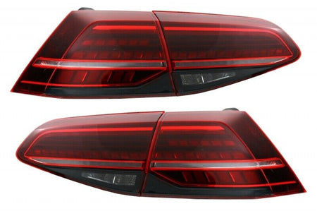 COPPIA SET FARI FANALI TUNING POSTERIORI LED FRECCIA DINAMICA GOLF 7 VII E 7.5
