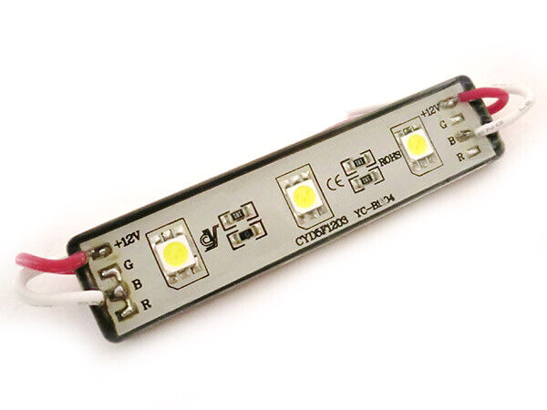 Modulo Mattone LED 3 SMD 5050 Bianco Ghiaccio 12V Impermeabile IP67 <p