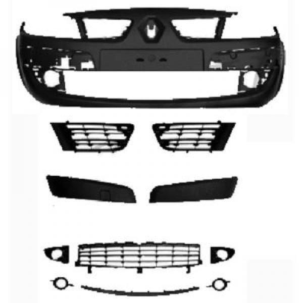 Paraurti anteriore SCENIC 06-09 verniciabile per completo di grigl
