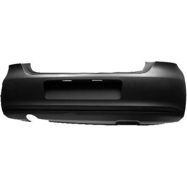 Paraurti posteriore POLO 6R 09- verniciabile no sensori con taglio scarico