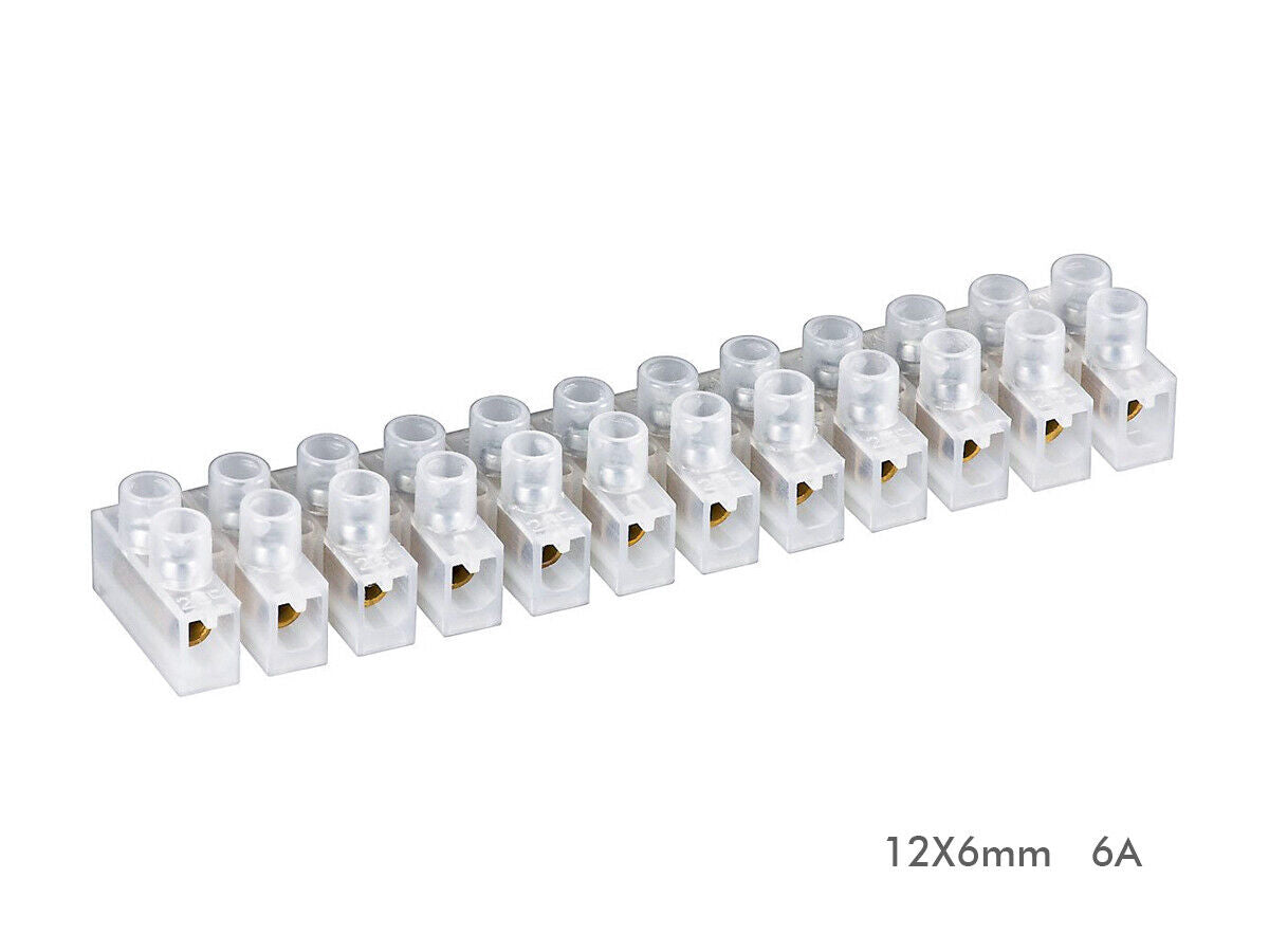 Morsettiera a Barriera Mammut 12X6mm 6A <ul><li>Mammut Morsetti Elettrici Di