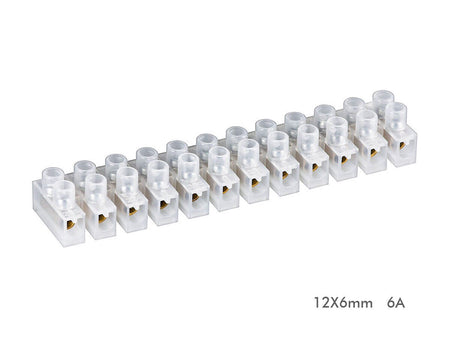 Morsettiera a Barriera Mammut 12X6mm 6A <ul><li>Mammut Morsetti Elettrici Di