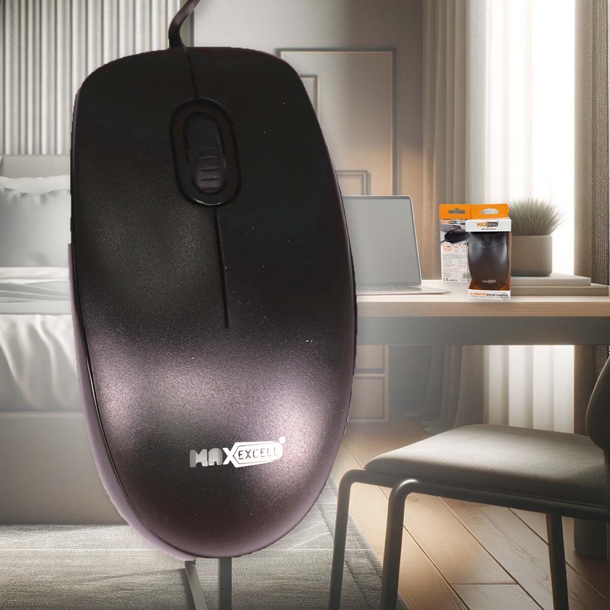 Mouse Ottico USB 2.0 Leggera e Slim da Lavoro Ufficio Viaggio Uso Personale con