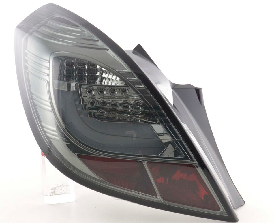 Coppia Set Fari Fanali Posteriori Tuning LED Corsa D 3 porte  06-10 fumé