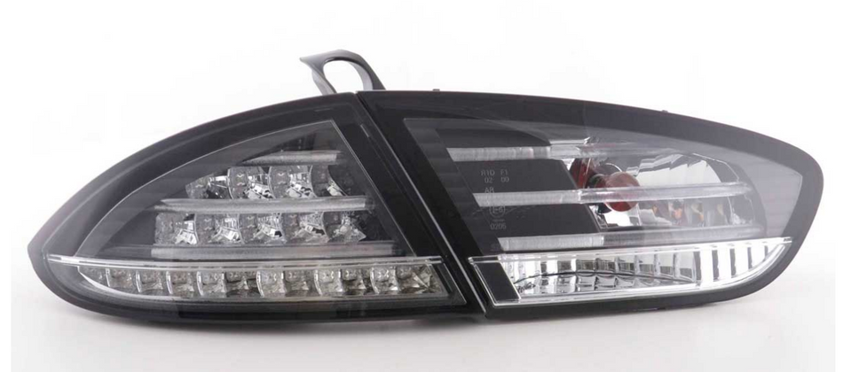 Fari Fanali tuning posteriori a LED Leon 1P1 2009-> Neri trasparente