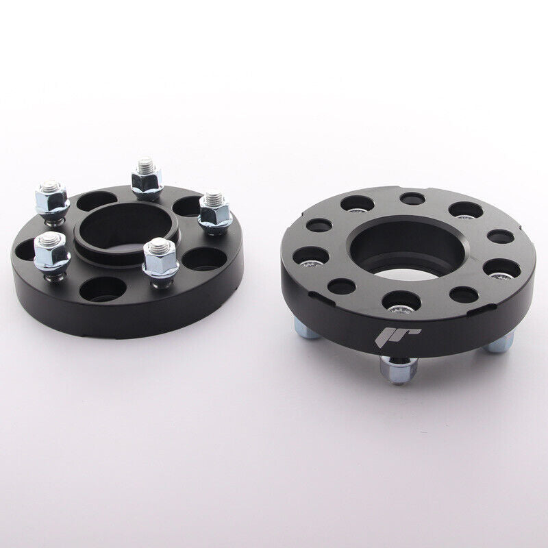 JRWA3 Coppia Set 2x Adattatori Distanziali 25mm 5x108 63.4 63.4 neri 14x1,5