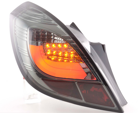 Coppia Set Fari Fanali Posteriori Tuning LED Corsa D 3 porte  06-10 fumé