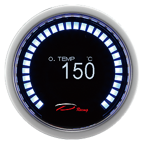 Manometro Strumento 52mm DEPO Temperatura Olio 150 °C DIGITALE 30 OLED DISPLAY
