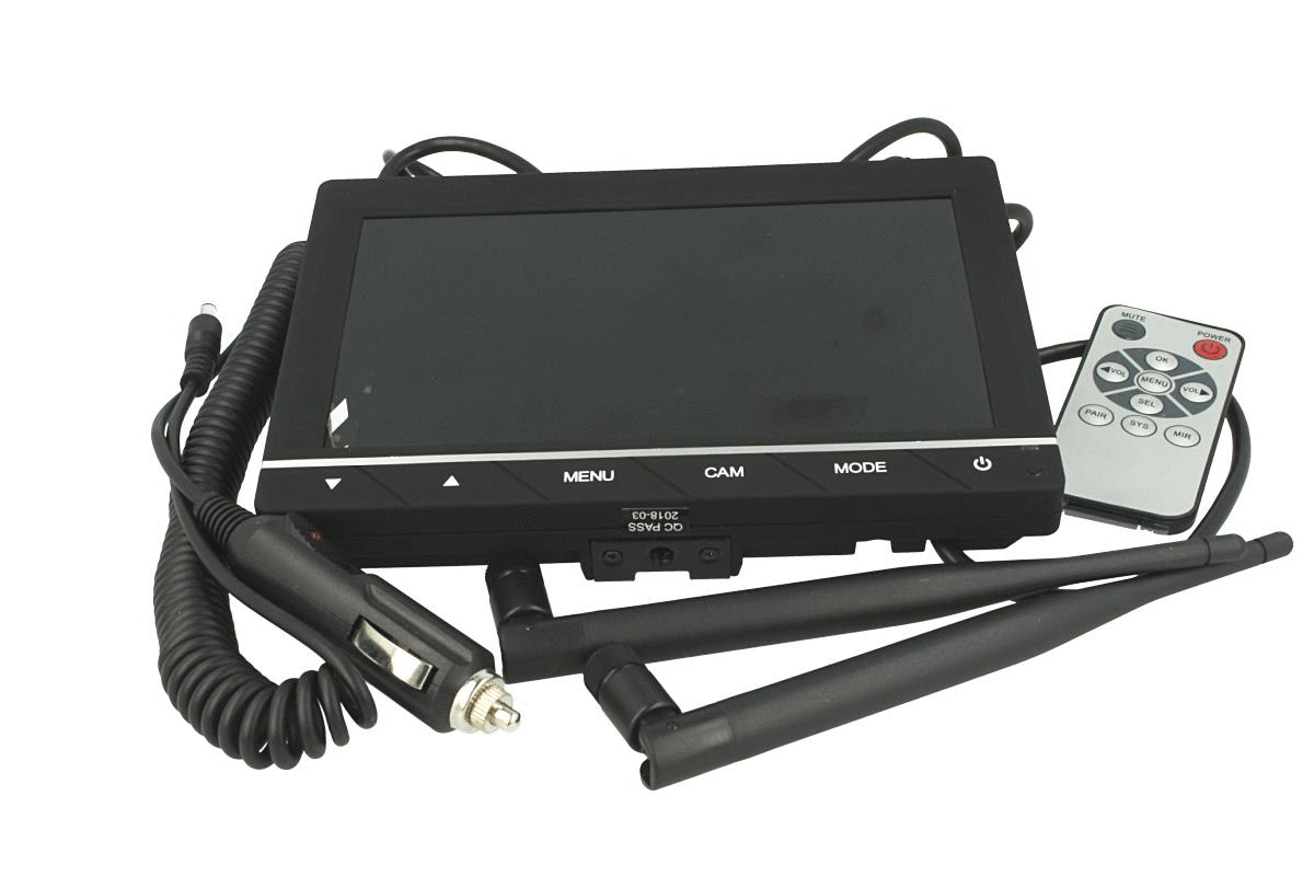 Monitor Wireless Ricevitore Professionale DVR Registratore 4 Canali 12V 24V Per