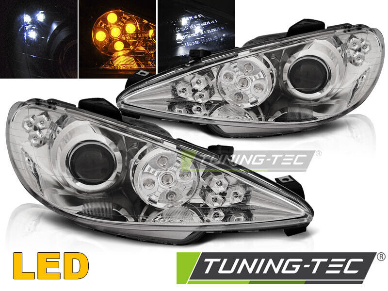 PEUGEOT 206 02-ANGEL EYES CROMATO LED
