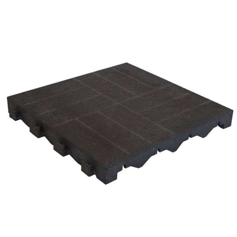 Piastrelle ad Incastro WPC Composite in Legno e Plastica 40x40cm Spessore 45mm