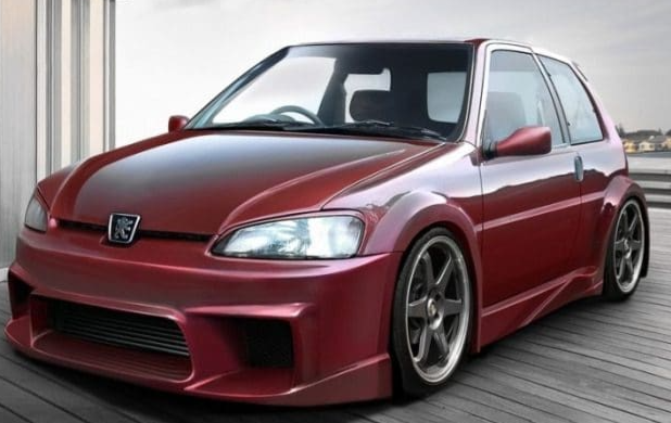 Coppia Strisce Rilievi Cofano Tuning WIZARD 106 MK II Da 1996-2003